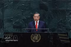 El secretario general y presidente To Lam interviene en el Debate General de Alto Nivel del 81º período de sesiones de la Asamblea General de la ONU. (Foto: VNA)
