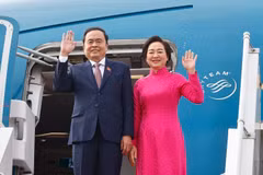 El presidente de la Asamblea Nacional de Vietnam, Tran Thanh Man, concluye su visita oficial a Armenia. (Foto: VNA)