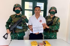Lương Văn Thoi (nacido en 1997), detenido por tráfico de drogas. Foto transmitida por la VNA