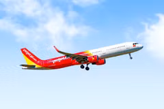 Un avión de Vietjet. Foto; Vietjet Air