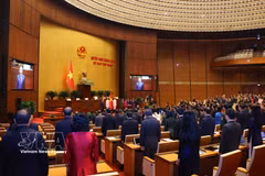 Ceremonia de juramento del presidente de la República, To Lam. (Foto: VNA)