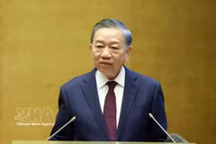 El secretario general del Comité Central del Partido Comunista de Vietnam y presidente de Vietnam, To Lam, habla en la conferencia. Foto: VNA