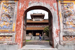 Imagen ilustrativa: el pabellón Hien Lam Cac, en la Ciudad Imperial de Hue, visto desde Mieu Mon, la puerta principal. (Foto: VNA)