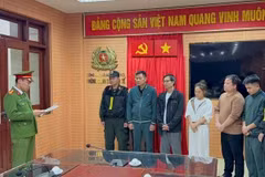 Los acusados ​​en el caso. (Foto: Policía de Hanoi)