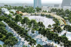Vista panorámica del Lago Hoan Kiem. Foto: VNA