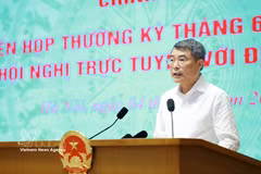 El primer ministro de Vietnam, Le Minh Hung, en la cita. (Foto: VNA)