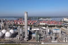 Vista de la planta química de Hyosung, un proyecto de inversión de Corea del Sur, ubicada en el barrio de Tan Phuoc, Ciudad Ho Chi Minh. (Foto: VNA)