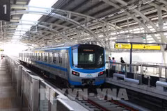 Ciudad Ho Chi Minh planea desarrollar un sistema de metro con 27 líneas y más de 1000 km de longitud. (Foto: VNA)