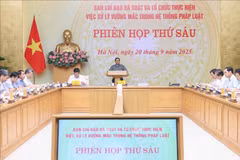 El primer ministro de Vietnam, Pham Minh Chinh preside la reunión (Fuente: VNA)