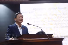 El embajador de Vietnam en Laos, Nguyen Minh Tam, en la cita. (Foto: VNA)