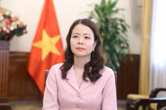 La viceministra de Relaciones Exteriores vietnamita Nguyen Minh Hang. (Foto: VNA)