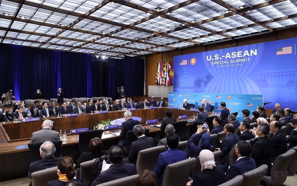 El primer ministro Pham Minh Chinh asistió a la Cumbre Especial ASEAN-Estados Unidos, en Washington, 13 de mayo de 2022. (Fuente: VNA)
