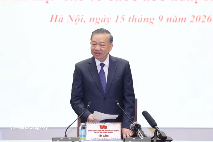 El secretario general del Partido Comunista y presidente de Vietnam, To Lam. (Foto: VNA)