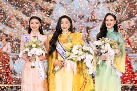 Nguyen Ngoc Kieu Duy coronada Miss Nacional Vietnam 2024 (Fuente: VNA)
