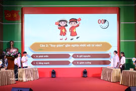 En la final del Concurso Nacional de Oratoria en Vietnamita para Extranjeros 2026. (Foto: VNA)