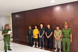 Los detenidos en la Policía de Ciudad Ho Chi Minh (Foto: VNA)
