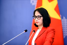 La portavoz del Ministerio de Relaciones Exteriores, Pham Thu Hang. (Fuente: Ministerio de Relaciones Exteriores de Vietnam)