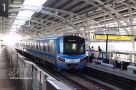 Línea 1 del metro Ben Thanh - Suoi Tien en Ciudad Ho Chi Minh. (Foto: VNA)