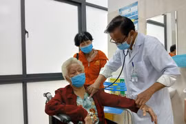 Una consulta de salud para un mayor de edad en la ciudad de Da Nang (Fuente: VNA)