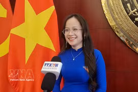 Le Nguyet Quynh, estudiante del Instituto de Gestión Económica de la Universidad Tsinghua (Foto: VNA)