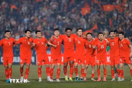 La selección nacional de fútbol de Vietnam (Fuente: VNA)
