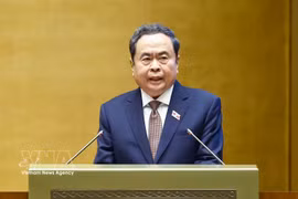 El presidente del Parlamento de Vietnam, Tran Thanh Man, en el segundo período de sesiones de la Asamblea Nacional del XVI Legislatura (Foto: VNA) 