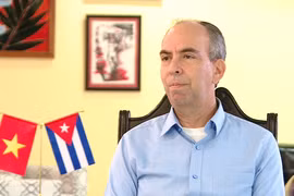 El embajador de Cuba en Vietnam, Rogelio Polanco Fuentes. (Fuente: VNA)