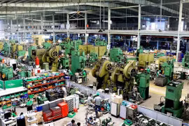 En una fábrica en el parque industrial de Tan Phu Trung de Ciudad Ho Chi Minh. (Fuente: VNA)