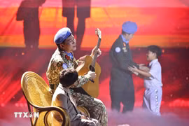 Un espectáculo artístico en el programa (Fuente: VNA)