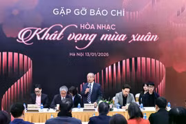 El presidente de la Asociación de Música Clásica de Vietnam, Nguyen Van Than, habla en la conferencia de prensa (Fuente: VNA)