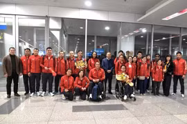 La selección deportiva de Vietnam regresa al país. (Fuente: VNA)