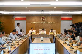 En la rueda de prensa (Foto: Vietnam+)