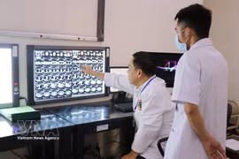 Entre las aplicaciones de la energía atómica, la atención médica ha experimentado un progreso notable. En Dong Nai, la aplicación de técnicas de medicina nuclear en el diagnóstico y tratamiento de enfermedades está contribuyendo a mejorar la calidad de la atención médica, ayudando a detectar muchas enfermedades en etapas tempranas, especialmente en el tratamiento del cáncer. (Foto: VNA)