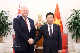 El viceministro de Relaciones Exteriores de Vietnam, Nguyen Manh Cuong, y su homólogo neozelandés, Grahame Morton, copresiden la 14.ª Consulta Política entre sus respectivos ministerios de Relaciones Exteriores. (Foto: VNA)