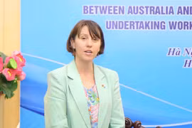 Renee Deschamps, encargada de negocios de la embajada de Australia en Hanoi. (Fuente: VNA)